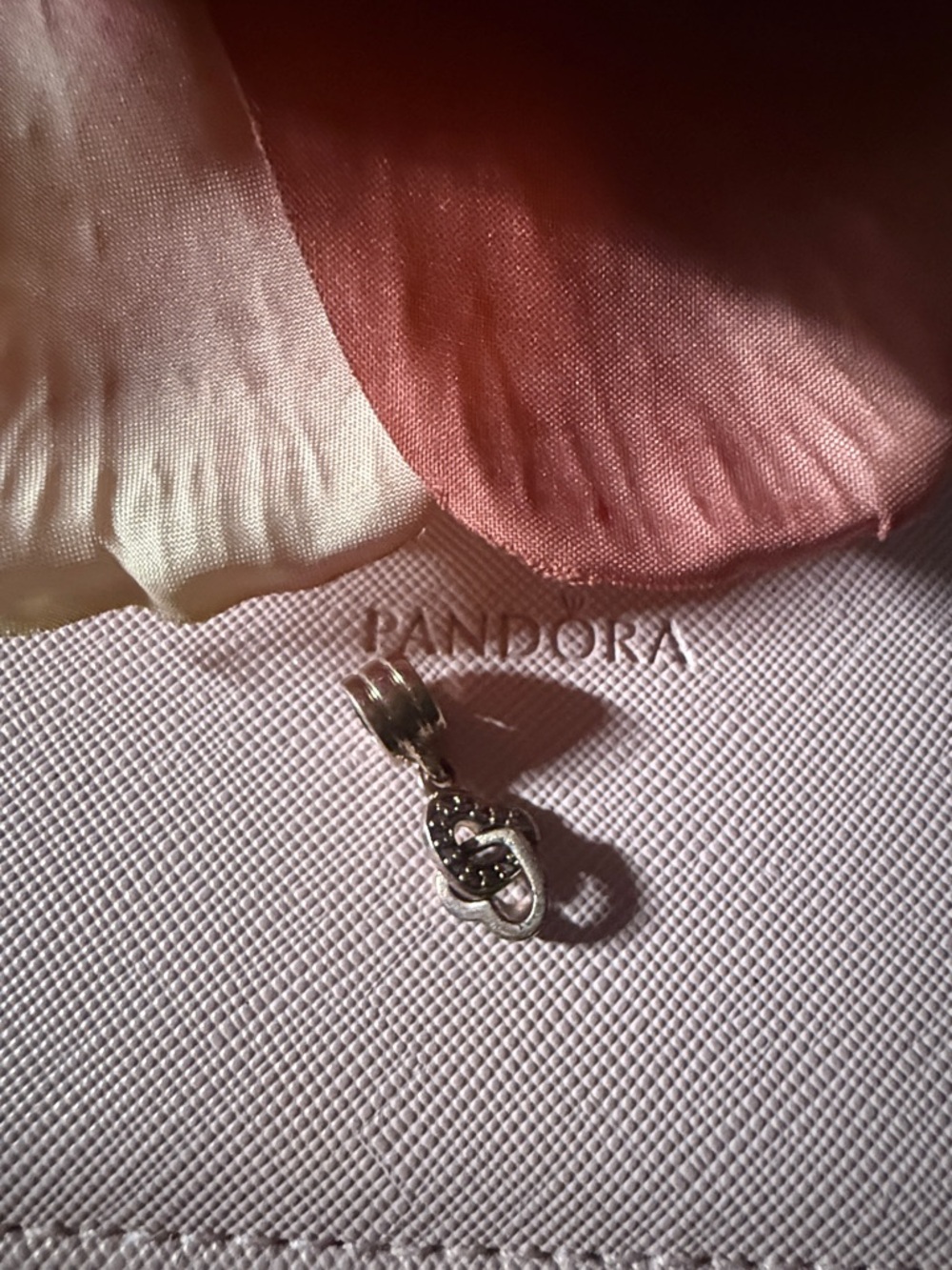Pandora Intertwined Heart Knot Charm